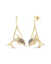 Le Vian Dolphin 14K 0.38 ct. tw. Diamond Earrings
