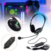 USB Headset Noise Cancelling Computer Headphone with Microphone for PC Laptop