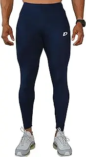 [DECISIVE FITNESS] Men's Compression Pants Base Layer Tights Leggings for Workout Running Sports Tights, Blue, M