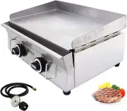 Commercial 2800Pa Grill Griddle LPG Countertop Griddle Flat Top Grill Hot Plate