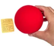 4" JUMBO BRIGHT RED PRO SPONGE BALL Gosh Magic Trick Prop Foam Big Soft Goshman