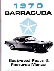 1970 Plymouth Barracuda Facts Features Sales Brochure Literature Book Features