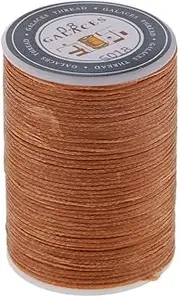 [MsaHeuto] 0.8 Mm Leather Sewing Waxed Thread Cord for DIY Craft, 9/Spool, Coffee 3