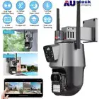 10X Zoom 8MP 4K WiFi IP Outdoor Camera Dual Lens CCTV Home Security PTZ IR 2024