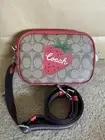 Coach Strawberry Print Mini Jamie Camera Bag (Khaki) - NWT (CH351)