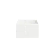 Forme Mont Albert 750 Wallhung White Vanity - Left Hand Drawers