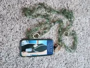 New W/ Tags Clip And Go Green Plastic Chain Strap For Phone
