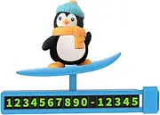 Temporary Car Parking Sign - Design Sliding Dashboard Parking Number - Center Consoles Surfer Boy Sliding Decor for Limited Parking Options Area