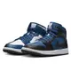 【NIKE】WMNS AIR JORDAN 1 MID SE 籃球鞋 女鞋 陰陽鞋 黑藍白-DR0501401