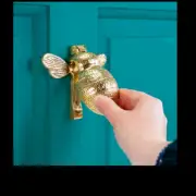 Bee Door Knocker in Gift Box Gold Polished Brass Bumblebee door knocker Handmade