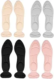 Ipetboom Breathable Slip Shoe Insoles with Heel Patch Cushioned Foot Pads for Comfort and Support for Everyday Use