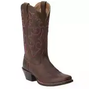 Ariat Women's Round up Square-Toe Cowboy Boots Brown, 8.5 - New in Box