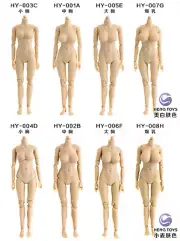 1/12 HENG TOYS Half-seamless Female Body Pale/Suntan Action Figure Flexible Doll