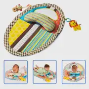 Baby Play Mat Toy Tummy Time Activity Ergonomic Plush Pillow Mirror Soft