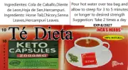 10 KETO Capsules, 10 INCA'S HERBS Te Dieta (Bitter Tea)