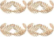 FRCOLOR 4pcs Leaf Crown Headbands Wedding Banquet Boho Bridal Headband Leaf Vine Hair Accessories Brides Charming Goddess Leaf Hairband