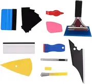ULTECHNOVO 11pcs Sticker Kit Professional Window Tint Tool Set for Easy Installation Includes Squeegees Film Cutter Knives for Automotive Tinting and Vinyl Wraps