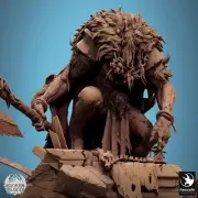 Undead King, Broken Blood | TABLETOP SCALE | TTRPG Monster Miniature | Rescale M
