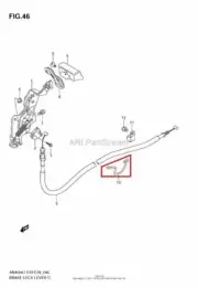 NEW OEM SUZUKI AN400AK9 BURGMAN BRAKE LOCK CABLE GUIDE