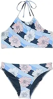 [O'Neill] Girls Swimwear Roxbury Swim Sets, Slate, 7