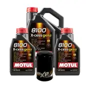 7L Motul 8100 X-CESS GEN2 5W-40 Wix XP Filter Motor Oil Change Kit API SN