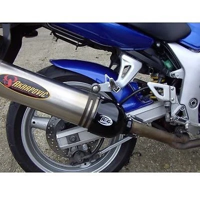 R&G Exhaust Protection Oval Black (LHS Can Cover) Aprilia RSV Mille 1998 - 2003