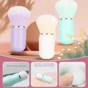 Capsule-shape Travel Makeup Brush Retractable Nail Dust Brush for Blusher