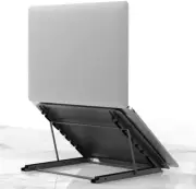 Adjustable Laptop Stand For Desk & Table - Portable Folding Aluminum Stand