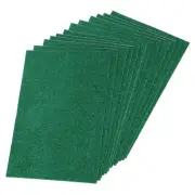 Glitter EVA Foam Sheets Soft Paper Self-Adhesive 11.8 x 7.8 Inch Green 12 Pcs