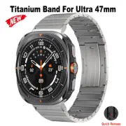 For Samsung Galaxy Watch Ultra 47mm Titanium Alloy Band Metal Accessories Strap