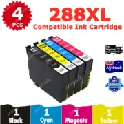 4x Non-OEM 288XL 288 XL Ink Cartridges for Epson Expression Home XP340 XP344