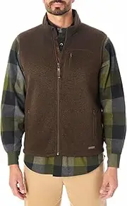 [Smith's Workwear] Men's Sherpa-Lined Sweater Fleece Vest