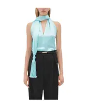 Bottega Veneta Fluid Satin Top IT40 Black