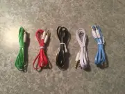 3.5 MM Aux Audio Cable (Family Pack 5) Car iPod iPhone PC MP3 MP4