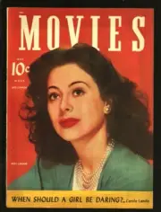 MAG: Movies-5/1942-Hedy Lamar cover.-Bing Crosby-Ann Rutherford-Carole Landis...