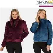 Regatta Womens Elbury Insulated Quilted Velour Puffer Jacket Kimberley Walsh