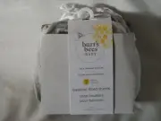 Burts Bees Baby Bassinet Fitted Sheets Organic 2 Pk White Grey Heather Jersey