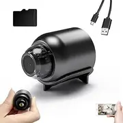Mini 4g Wireless WiFi Camera 1080p HD 01, Portable Indoor/Outdoor Surveillance Camera, 160° Wide Angle Micro Baby Monitor, Night Vision Cam, Motion Detection, Real-Time Remote Monitoring (128G)