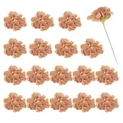 30Pcs Hydrangea Artificial Flowers, Fake Hydrangea Flowers with Stems, Coffee