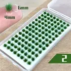 104Pcs Grass Tufts Model Bushy Simulate Mini Farmland Adhesive Static Tufts