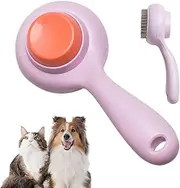 Pet Comb For Dogs - Quick-Cleaning Hair Brush - Cute Massage Tool Comb For Cat And Puppy Remove Loose Hair Long Matted Haired Pets Gentle Detangling