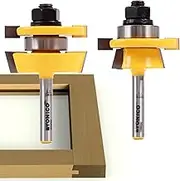 Yonico Router Bits Set Rail and Stile 2 Bit Shaker 1/4-Inch Shank 12249q