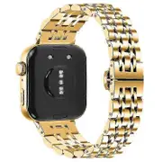 Compatible For Huawei Watch Fit 3 Metal Mesh Band 316L Stainless Steel Watch Strap Gold