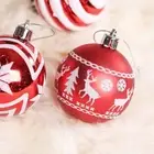24pcs Delicate Christmas Tree Pendant Creative Snowball Hanging Ornament Window
