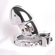 Adjustable Male Metal Heavy Cage Lock Chastity Cage Ring Fetish Slave BDSM Chastity Devices