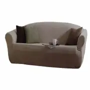 IDC Homewares Stretch Fit Couch Sofa Cover Taupe 2 Seater 147 x 185 cm