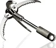 Heavy Duty Survival Grappling Hook – Multifunctional QUADPALM Grapple Hook - 4 Stainless Steel Folding Claws - Survival Gear - Outdoor Camping Hiking Tree Rock Mountain Climbing Equipment