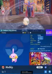 Pokemon Scarlet/Violet ✨SHINY MUDKIP EGG 6IV Adamant Hatch Your Egg TRADE