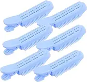 VALICLUD 6pcs Hair Curlers Clips Hair Styling Tools for Waves Retro and Curly Hairstyles Lightweight Durable Material for All Ages