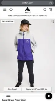 Women’s Burton [AK] Surgence Gore-Tex Shell Jacket Large NWT
